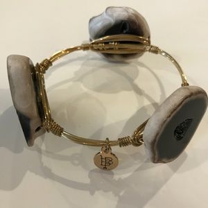 Bourbon and Bowties Geode Stone Bangle